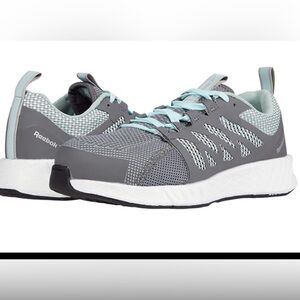 Reebok Women's Work Shoes, Gray/Mint size 7.5